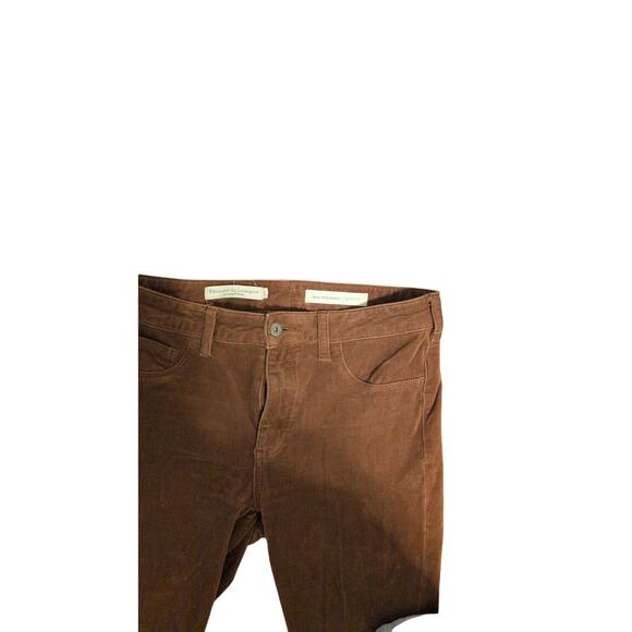 Pilcro and The Letterpress High-Rise Skinny Corduroy Pants Brown, Size 30 Petite - Picture 2 of 5